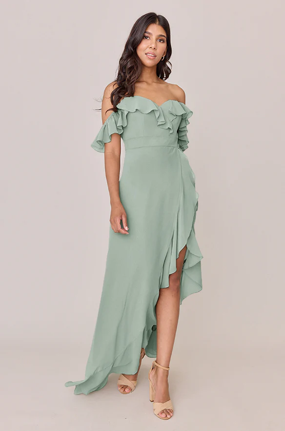 Scarlet Chiffon Dress | Made To Order - Image 82