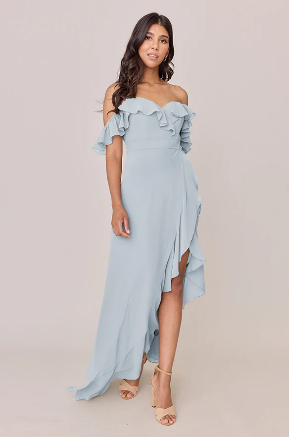 Scarlet Chiffon Dress | Made To Order - Image 88