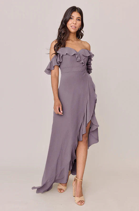 Scarlet Chiffon Dress | Made To Order - Image 94