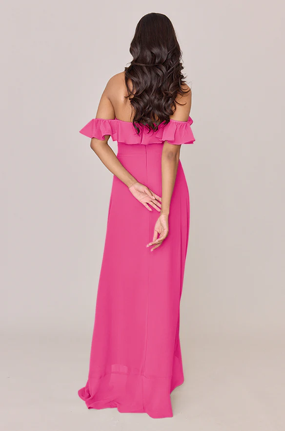 Scarlet Chiffon Dress | Made To Order - Image 99
