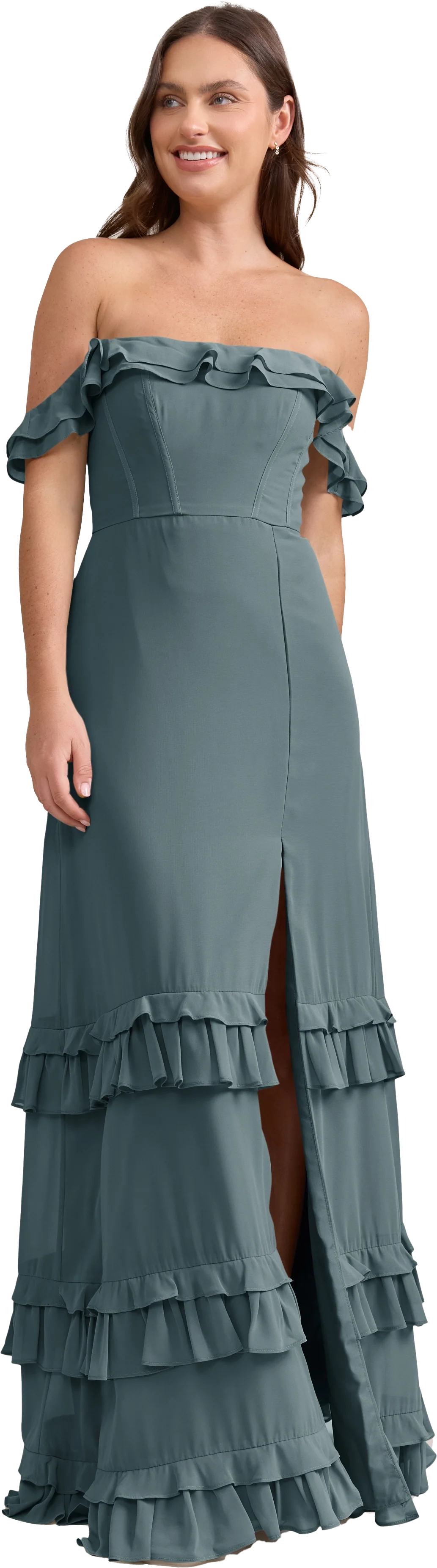 Shea Chiffon Dress | Made To Order - Image 145