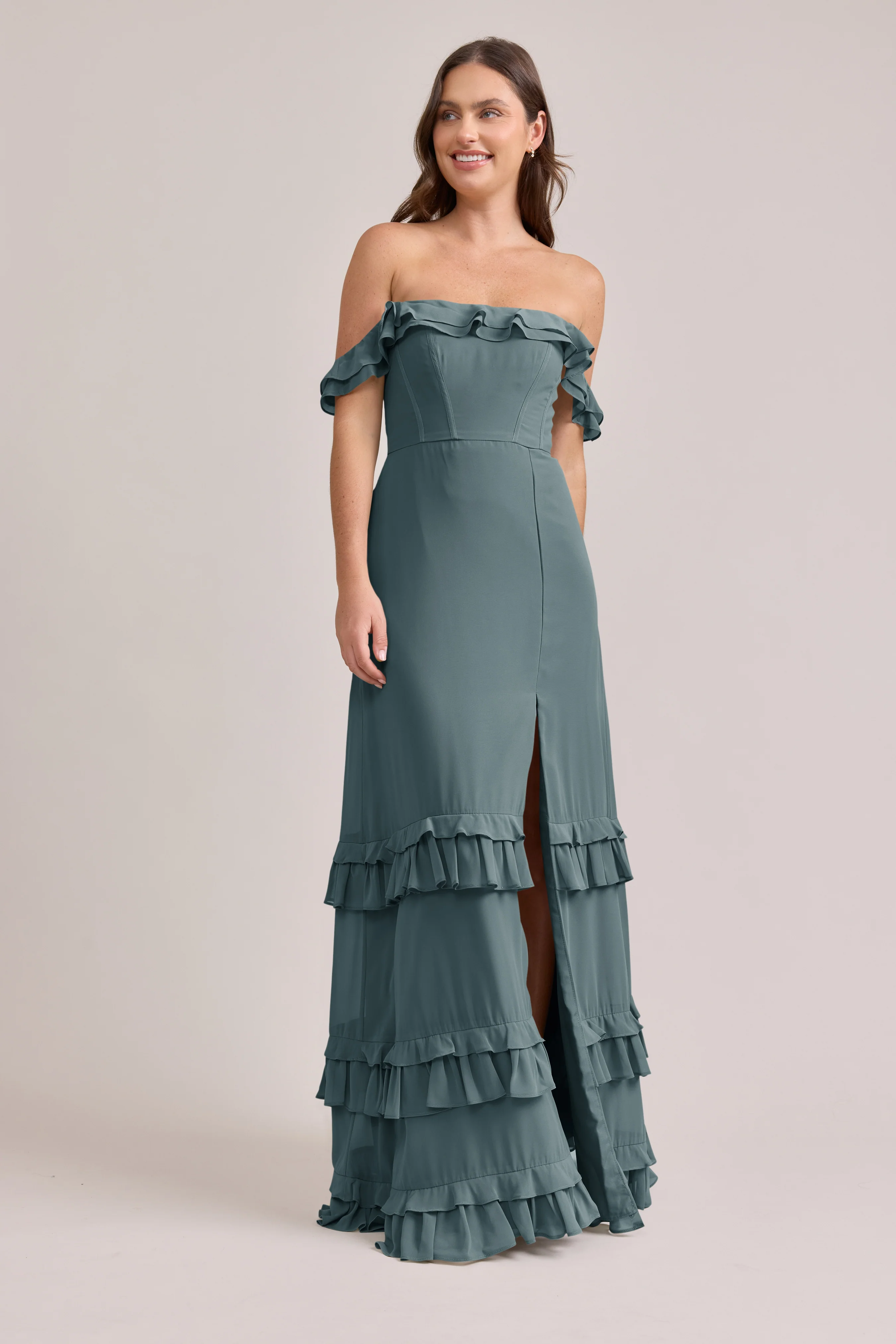 Shea Chiffon Dress | Made To Order - Image 44