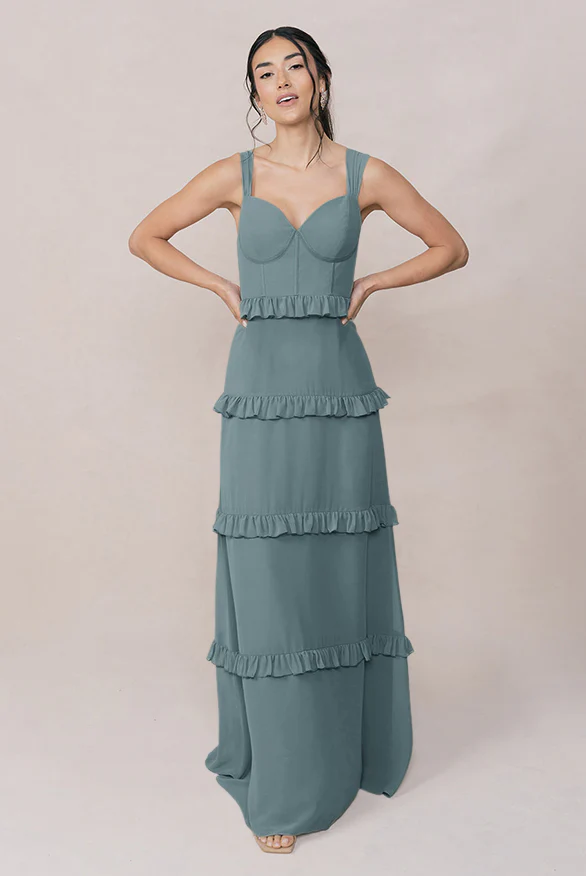 Sloane Chiffon Dress | Made To Order - Image 34