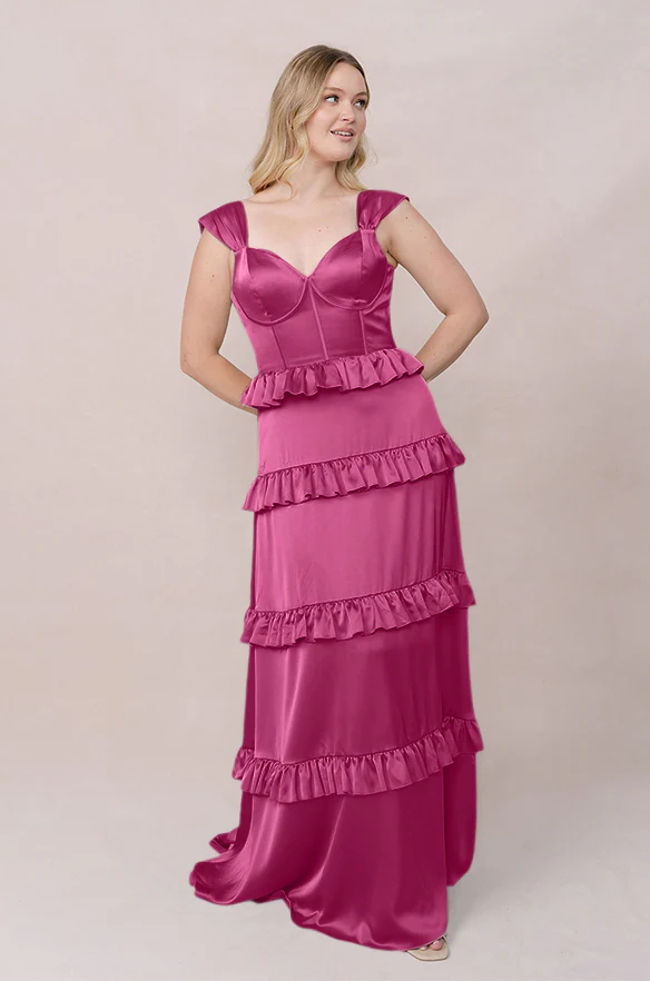 Sloane Satin Dress | Made To Order - Image 87