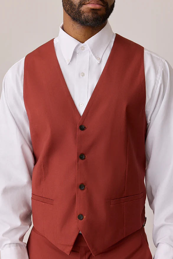 Terracotta Rust Vest | Made To Order - Image 3