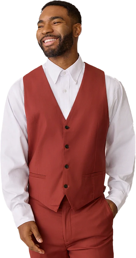 Terracotta Rust Vest | Made To Order - Image 4