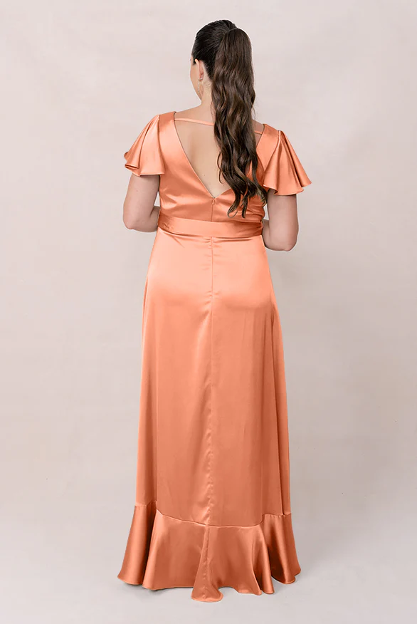 Thalia Satin Dress | Made To Order - Image 100