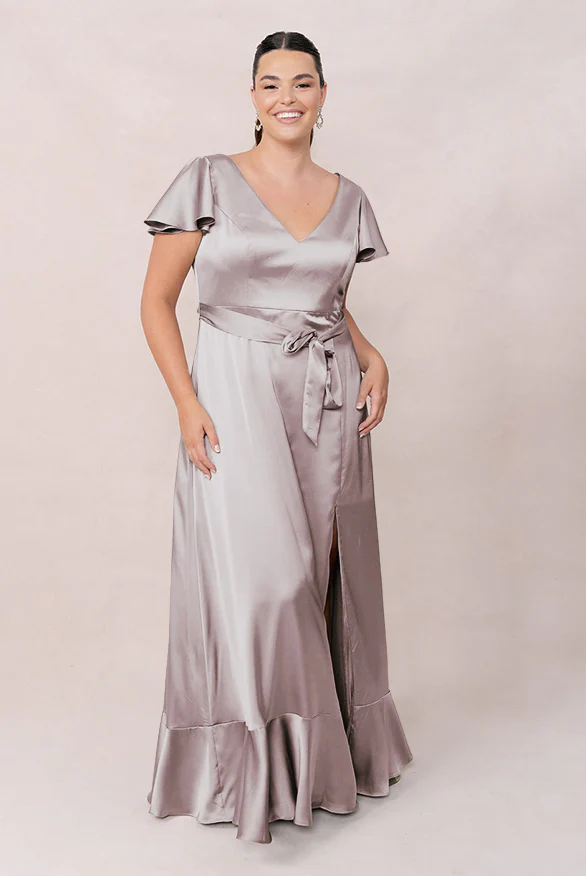 Thalia Satin Dress | Made To Order - Image 101