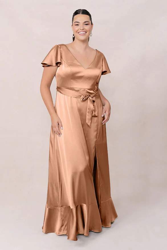 Thalia Satin Dress | Made To Order - Image 105