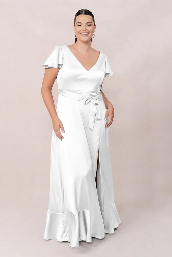 Thalia Satin Dress | Made To Order - Image 107