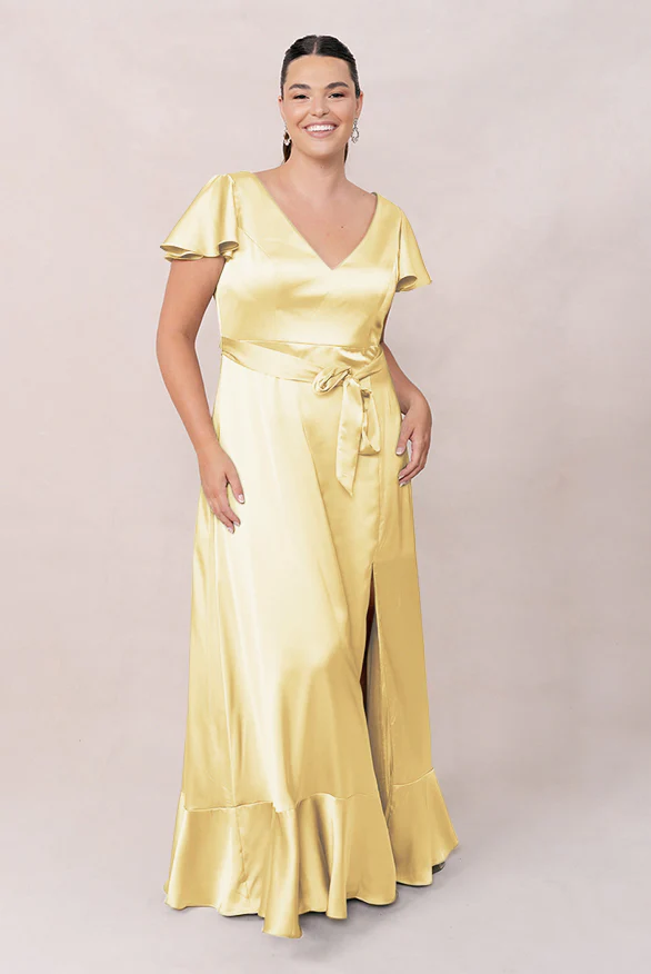 Thalia Satin Dress | Made To Order - Image 109