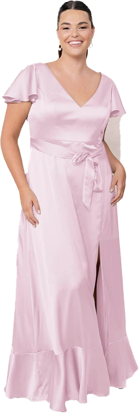 Thalia Satin Dress | Made To Order - Image 111