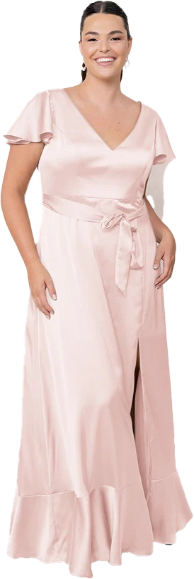 Thalia Satin Dress | Made To Order - Image 113