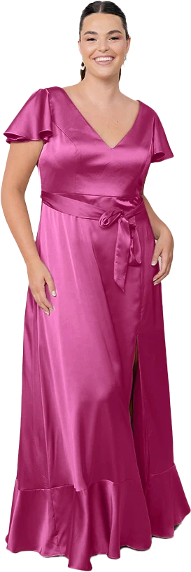 Thalia Satin Dress | Made To Order - Image 117