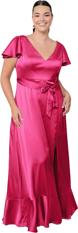 Thalia Satin Dress | Made To Order - Image 118