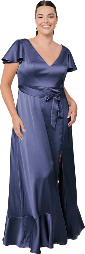 Thalia Satin Dress | Made To Order - Image 119