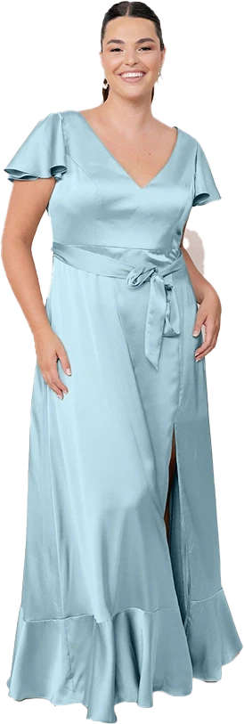 Thalia Satin Dress | Made To Order - Image 120