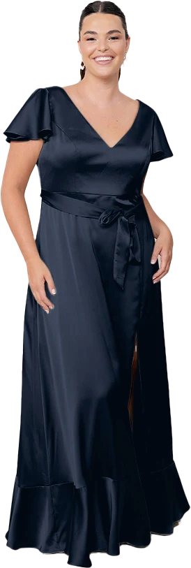 Thalia Satin Dress | Made To Order - Image 124