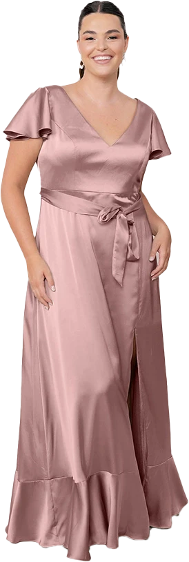 Thalia Satin Dress | Made To Order - Image 129
