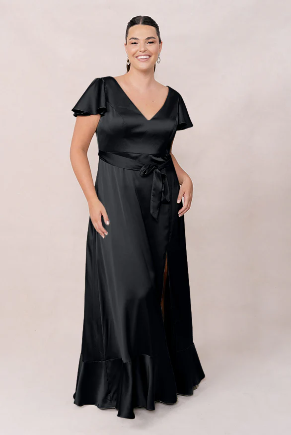 Thalia Satin Dress | Made To Order - Image 13