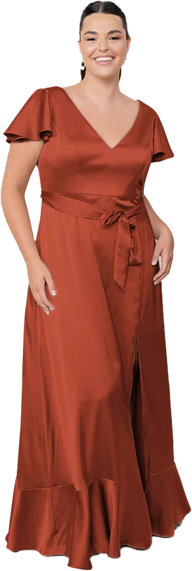 Thalia Satin Dress | Made To Order - Image 132