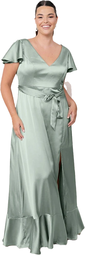 Thalia Satin Dress | Made To Order - Image 133