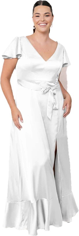 Thalia Satin Dress | Made To Order - Image 136