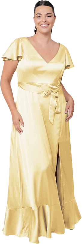 Thalia Satin Dress | Made To Order - Image 137