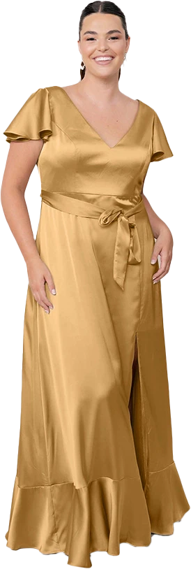 Thalia Satin Dress | Made To Order - Image 139