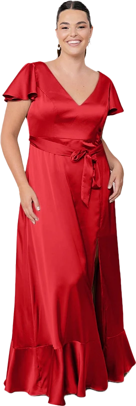 Thalia Satin Dress | Made To Order - Image 140