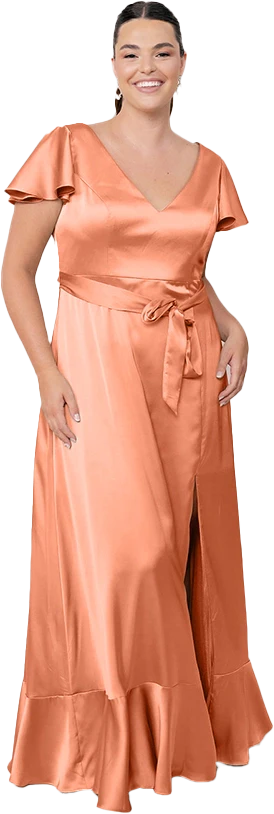 Thalia Satin Dress | Made To Order - Image 141