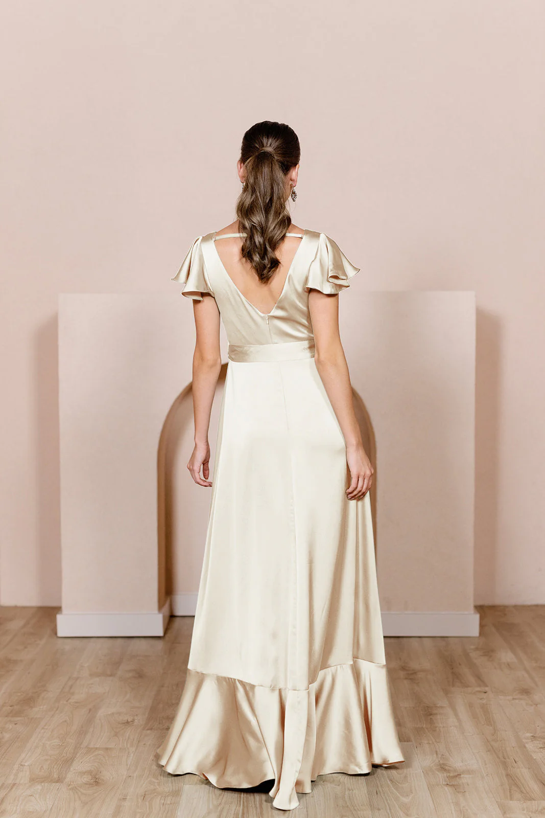 Thalia Satin Dress | Made To Order - Image 142