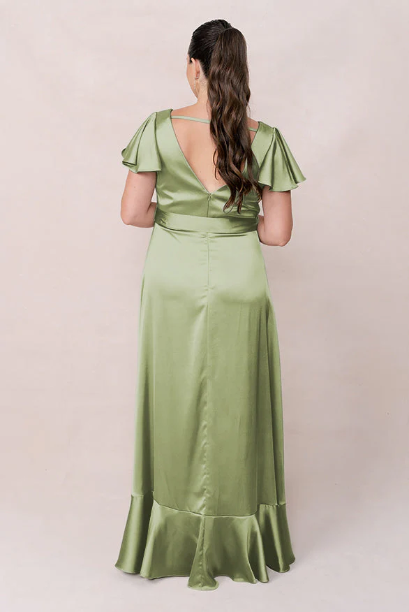 Thalia Satin Dress | Made To Order - Image 145