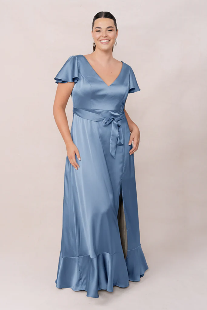 Thalia Satin Dress | Made To Order - Image 148