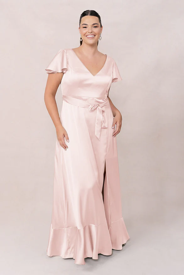Thalia Satin Dress | Made To Order - Image 15