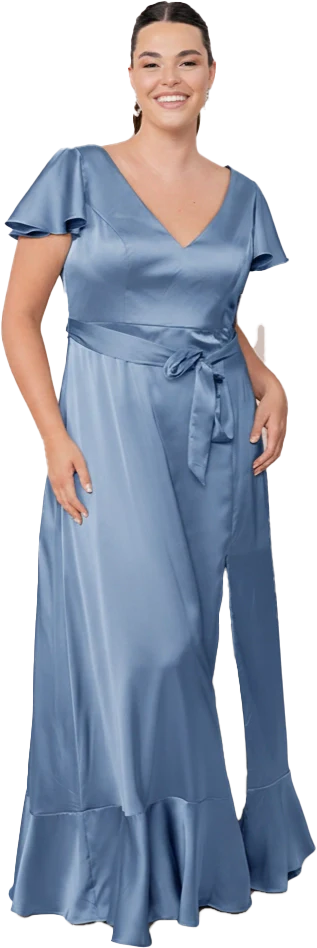 Thalia Satin Dress | Made To Order - Image 151