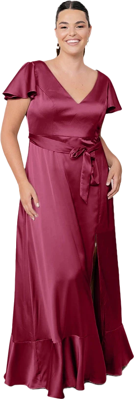 Thalia Satin Dress | Made To Order - Image 152