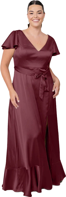 Thalia Satin Dress | Made To Order - Image 154