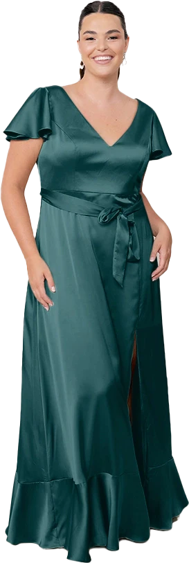Thalia Satin Dress | Made To Order - Image 155