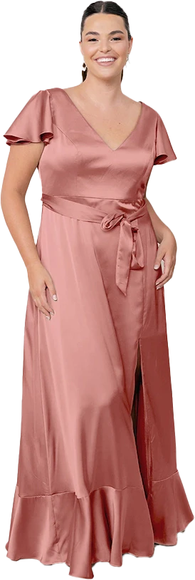 Thalia Satin Dress | Made To Order - Image 158