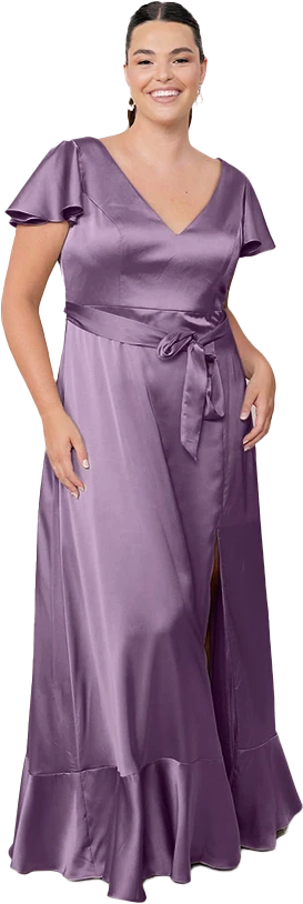 Thalia Satin Dress | Made To Order - Image 159