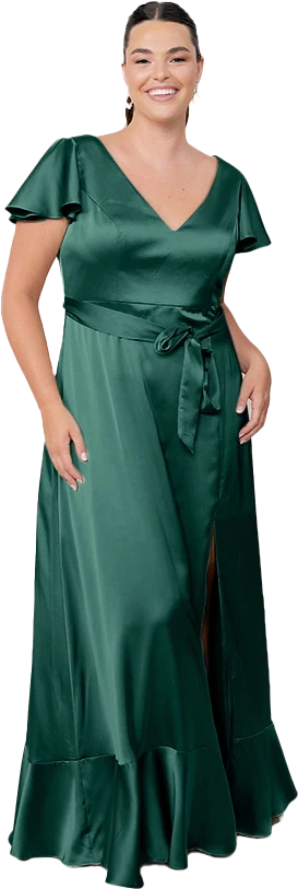 Thalia Satin Dress | Made To Order - Image 160