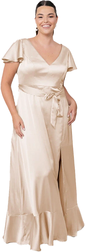 Thalia Satin Dress | Made To Order - Image 162