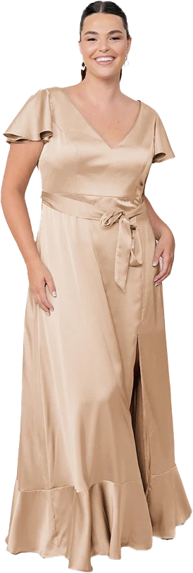 Thalia Satin Dress | Made To Order - Image 163