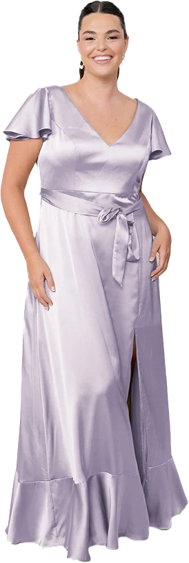 Thalia Satin Dress | Made To Order - Image 164