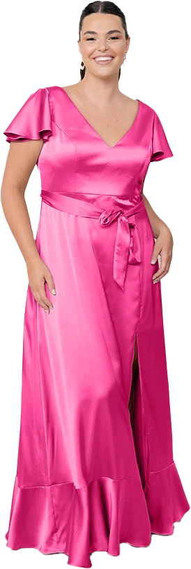 Thalia Satin Dress | Made To Order - Image 166