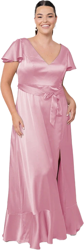 Thalia Satin Dress | Made To Order - Image 167