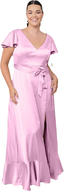 Thalia Satin Dress | Made To Order - Image 168