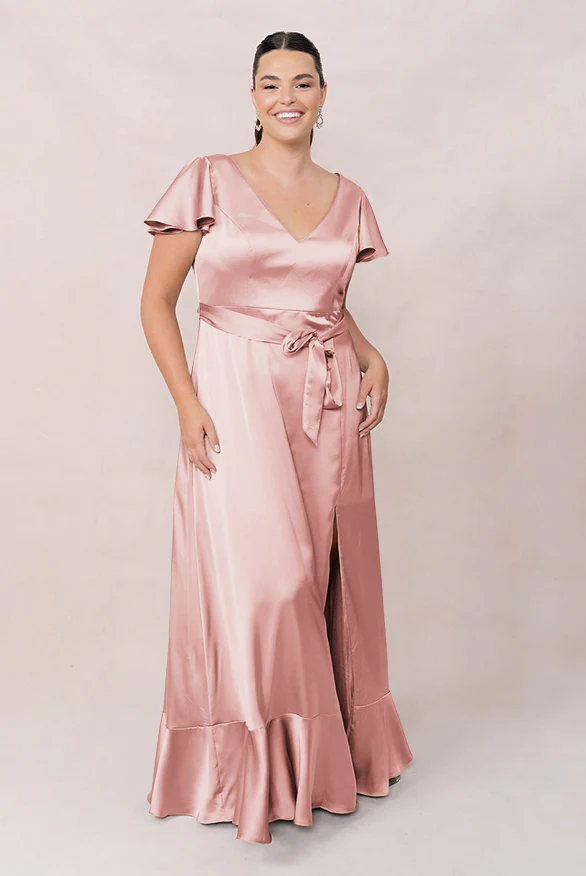 Thalia Satin Dress | Made To Order - Image 17
