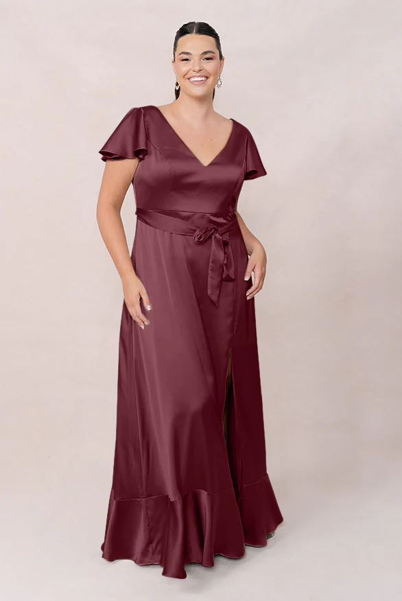 Thalia Satin Dress | Made To Order - Image 19